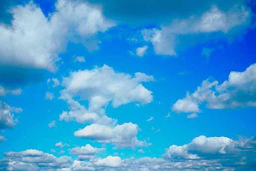 blue sky with white clouds